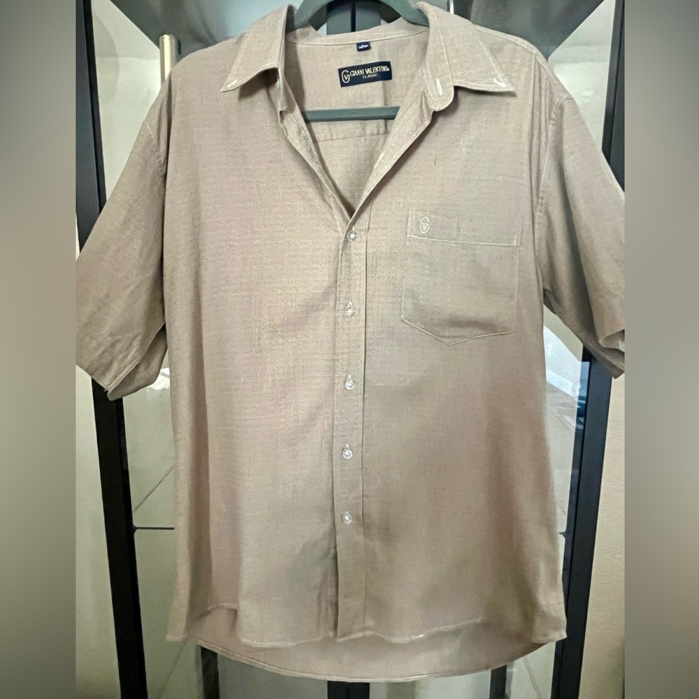 Gianni Valentino Tan Casual Button Down Shirt